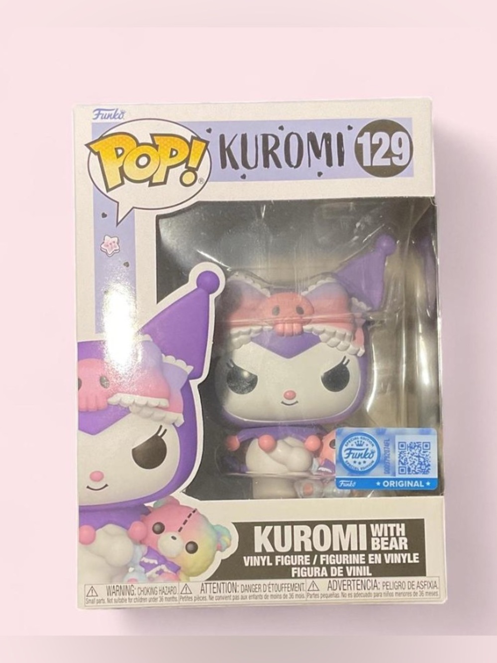 Funko POP! Kuromi with Bear - Purple, Pink & White